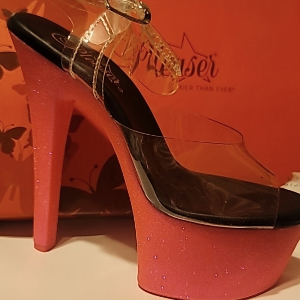 Pink high heels